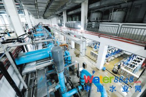 第十污水處理廠建在地下的污水處理設施。記者 王俊星攝
