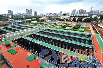 提質(zhì)改造中的龍泉污水處理廠。 