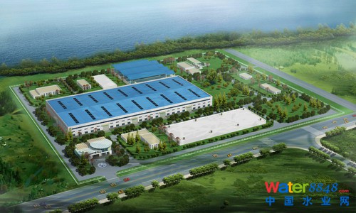 青島董家口海水淡化廠效果圖（供圖：碧水源宣傳策劃部）