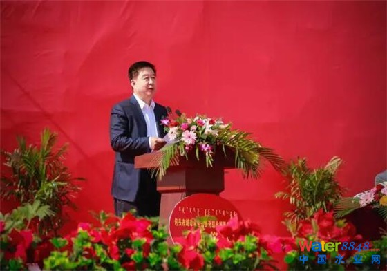北控水務(wù)集團(tuán)董事局主席李永成在開工儀式上致辭