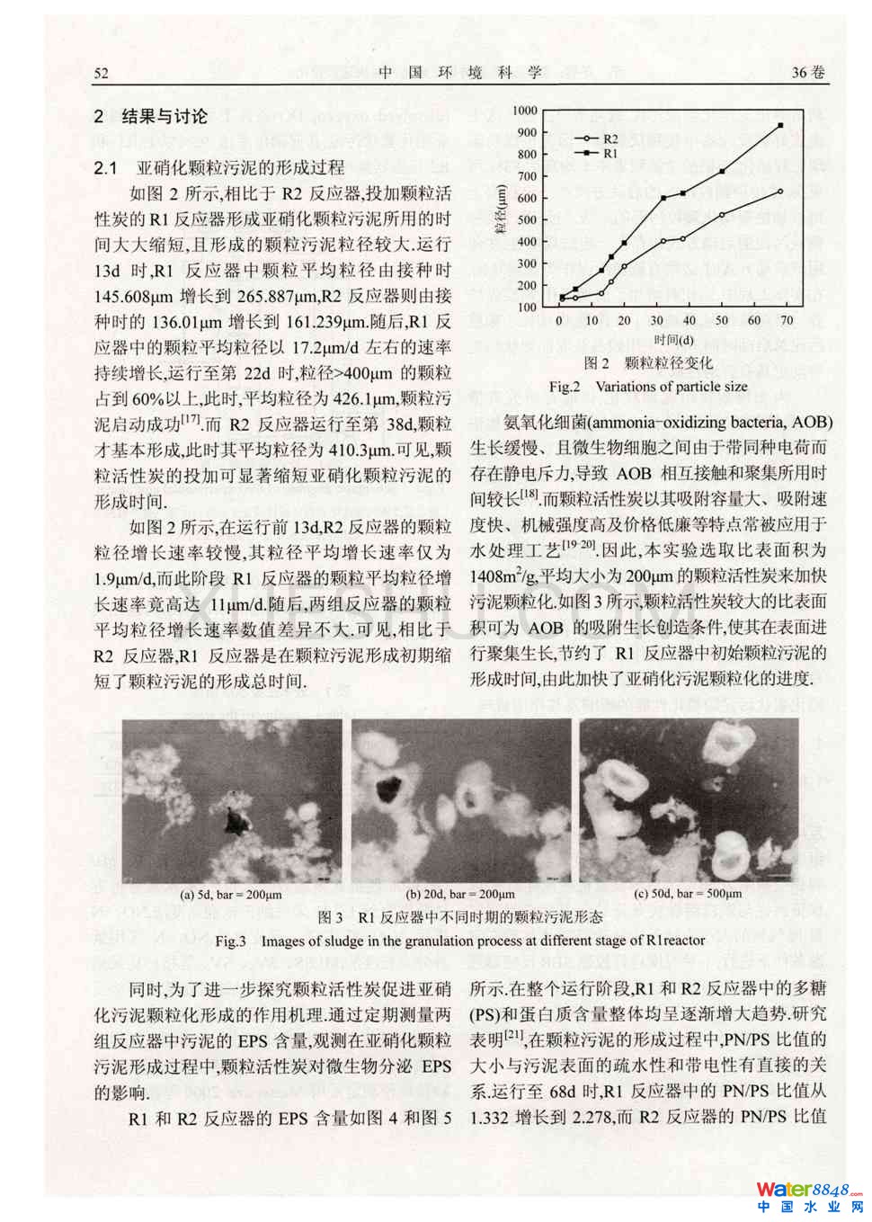 顆粒活性炭誘導亞硝化污泥快速顆粒化第2頁