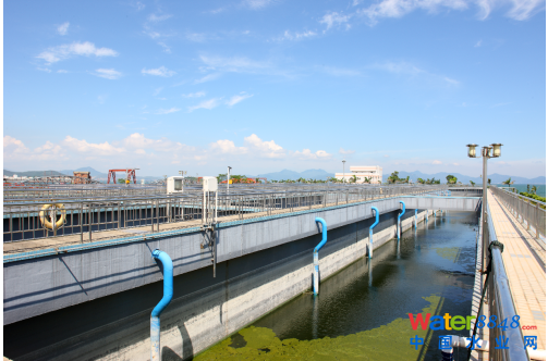 圖為中信環境技術廣州南沙小虎島精細化工污水處理項目