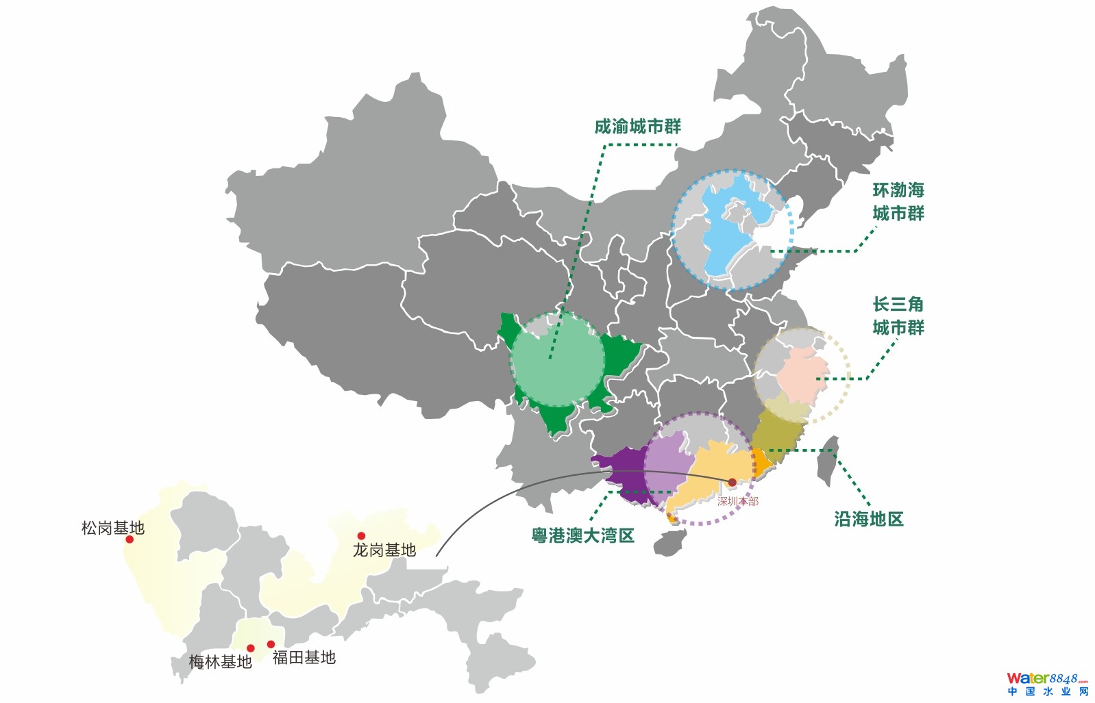 深投環保業務分布
